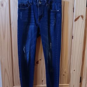 L&B Dark Blue Distressed Jeans